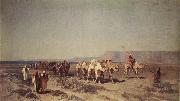 Alberto Pasini Caravan on the Shores of the Red Sea France oil painting artist